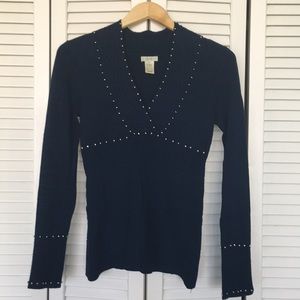 Cache Marine Blue Sweater